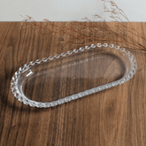 Travessa Oval Cristal de Chumbo Coração 25cm
